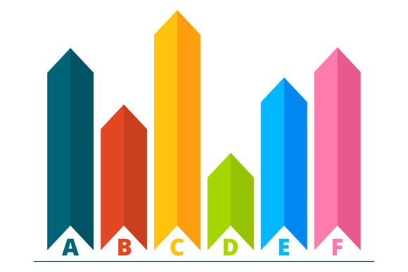 Arrow Labels in Business Infographic Style: Graphics & Illustrations