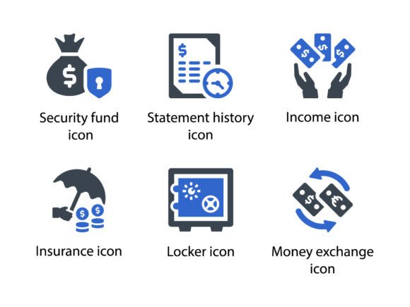 Banking Icon Set 3: Graphics & Icons for Handmade Business Design