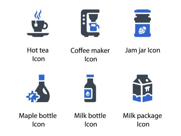 Breakfast Icon Set 4: Premium Graphics & Icons for Local Brands