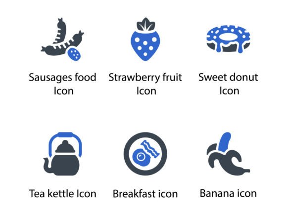 Breakfast Icon Set 6: Graphics & Icons for Sellers