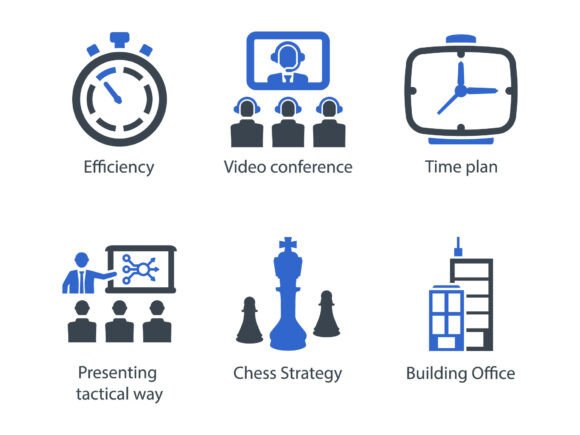 Business Office Icon Set 3: Graphics & Icons for Modern Branding