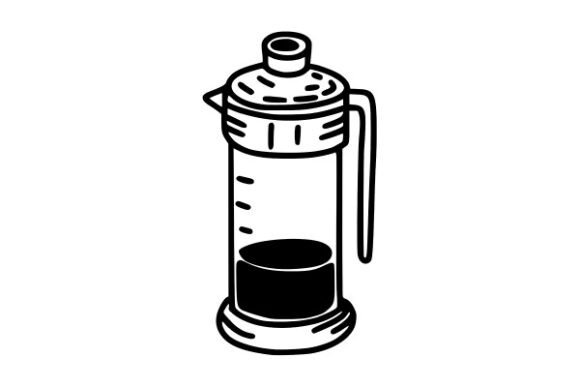 Coffee Press: Black-and-White Illustration Graphics