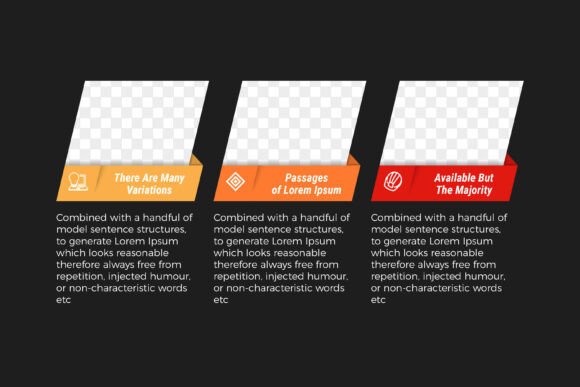 Diagonal Infographic Photo Box