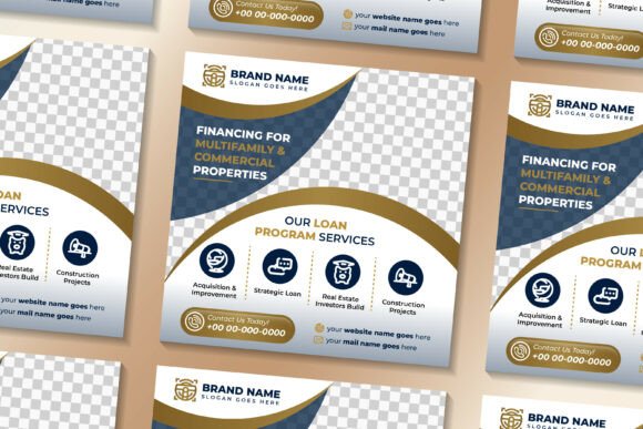 Financing for Square Banner: Social Media Templates & Graphics
