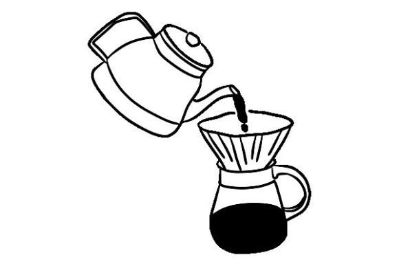 Manual Coffee Drip Graphics & Illustrations