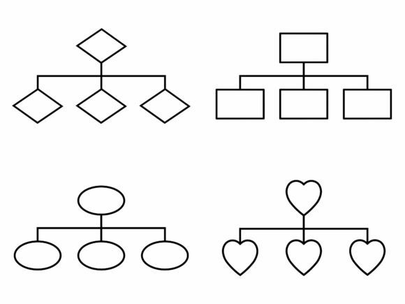 Organization Hierarchy Chart Infographic: Graphics & Illustrations