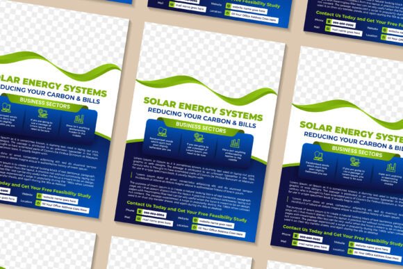 Solar Energy Vertical Flyer: Graphics & Print Templates