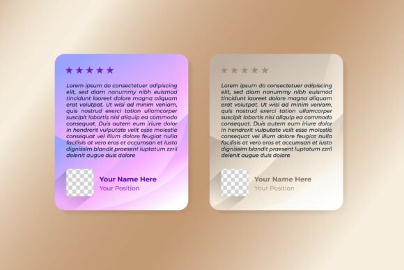 Testimonial Text Box Element: Graphic Templates for Modern Brands