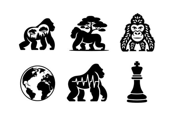 Wildlife Conservation Research Icons: Graphics & Crafts